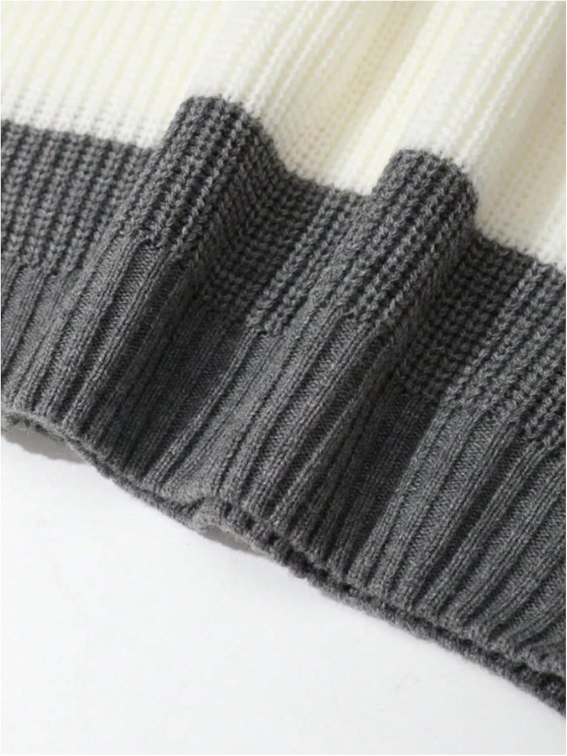 RoseSeek Men's Collared Striped Sweaters Button Down Pullover Sweaters Fall Jumpers