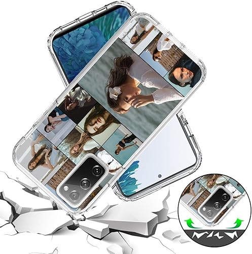 Vista 97 de Funda transparente 3 en 1 diseñada para teléfono Galaxy S21, Plus/Ultra/FE 5G Samsung, capas protectoras híbridas [protector de pantalla] Borrar 05