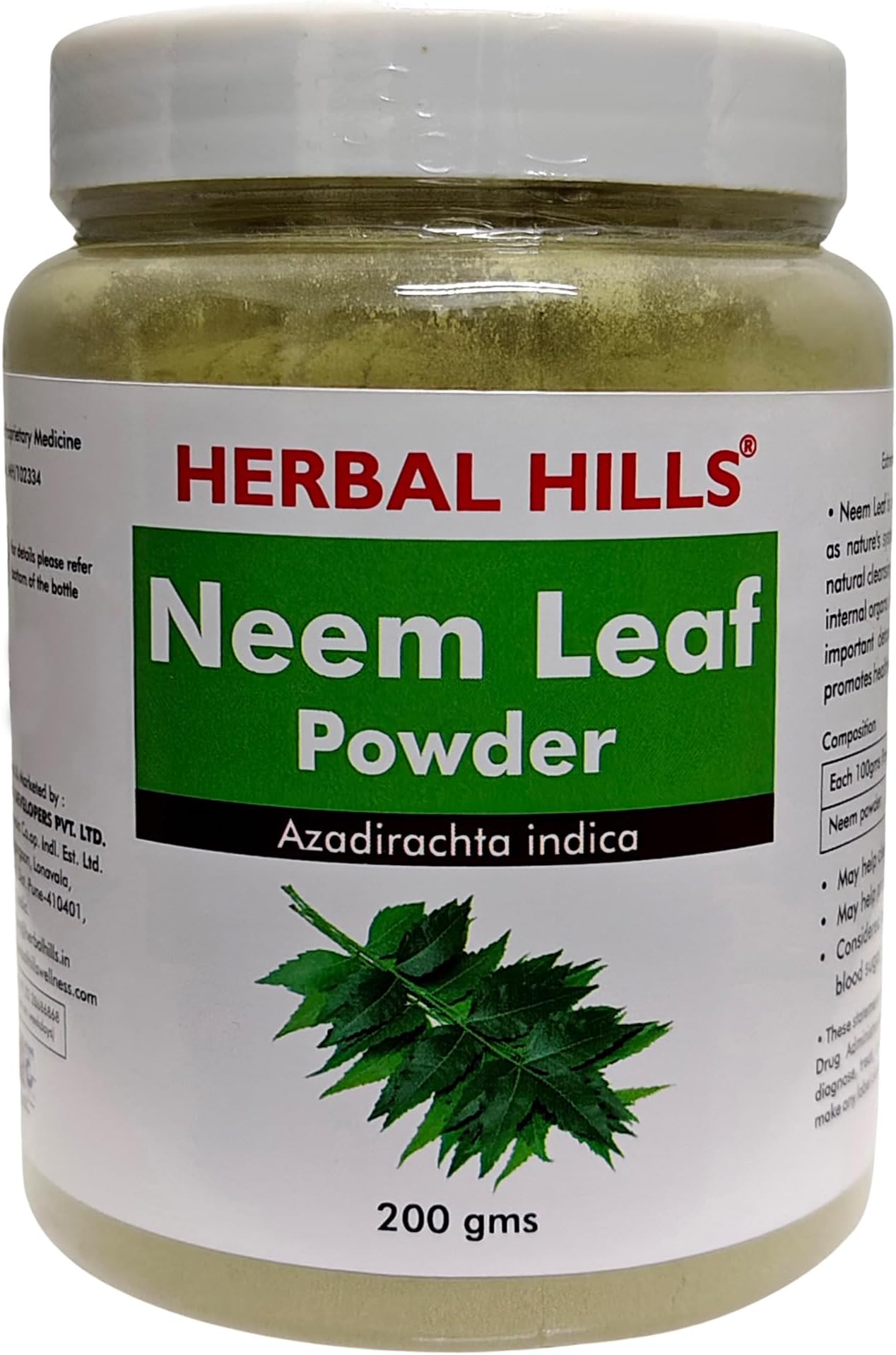 Neem Powder, (200 gm Pack) | Supports Clear Skin, Acne Control & Hair Growth | Neem Churna For Pimple-Free Face & Scalp Detox | With Azadirachta Indica Leaf Pack of 2