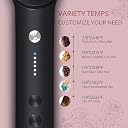 VIVITO 2-in-1 Ceramic Hair Straightening Brush & Curler | Professional Electric Straightener Comb with 5/6 Heat Settings | 30s Fast PTC Heating & Anti-Scald Design | Travel-Friendly Multi-Styler for Frizz-Free Silky Hair (AnyColor, Pack of 1) gallery image