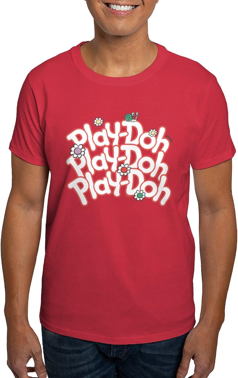 CafePress Play Doh: Fun Blossom Men's Value T Shirt Men's 100% Cotton, Classic Graphic White T-Shirt