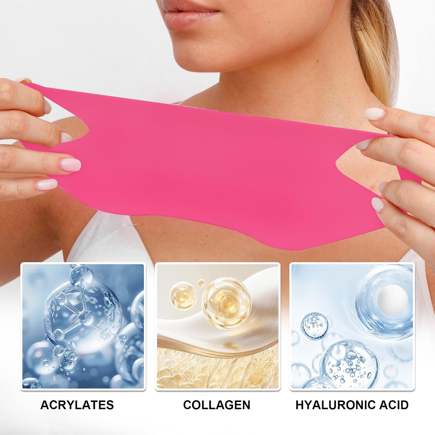 5PCS V Line Lifting Mask,Firming Neck Lift Tape,Chin Lifting Mask Neck Tape,Double Chin Strap for Neck Tightening and Lifting,Jawline Shaper Neck Mask,Double Chin Reducer Face Lift Tape