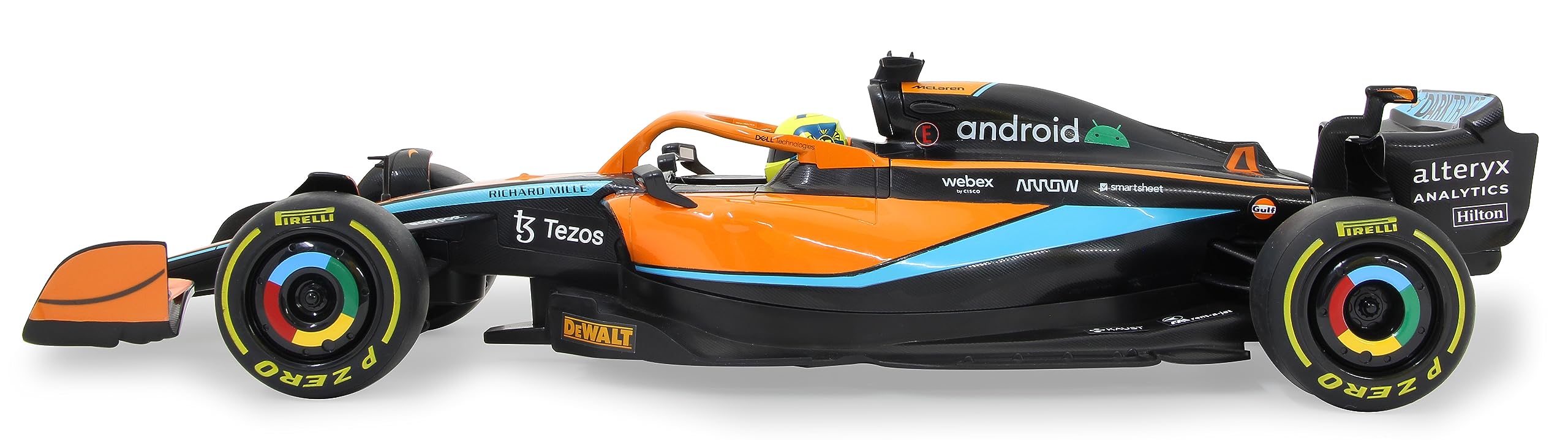 JAMARA McLaren MCL36 1:12 2,4 GHz - 2,4 GHz para multijugador, Licencia Oficial, Pintura Fiel al Coche