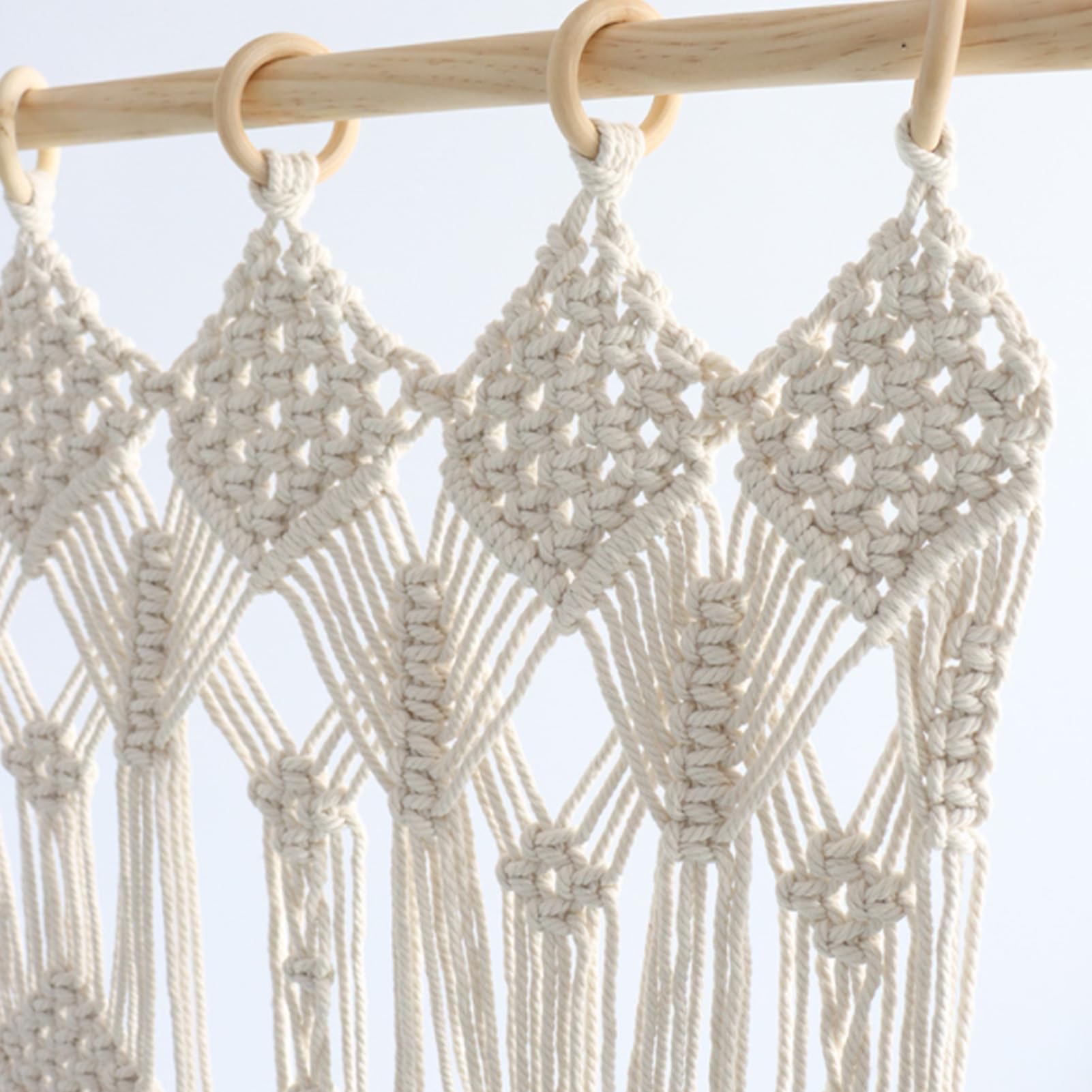 Macramé Wandbehang, Gordijn, Medium Geweven Wandtapijt Macram