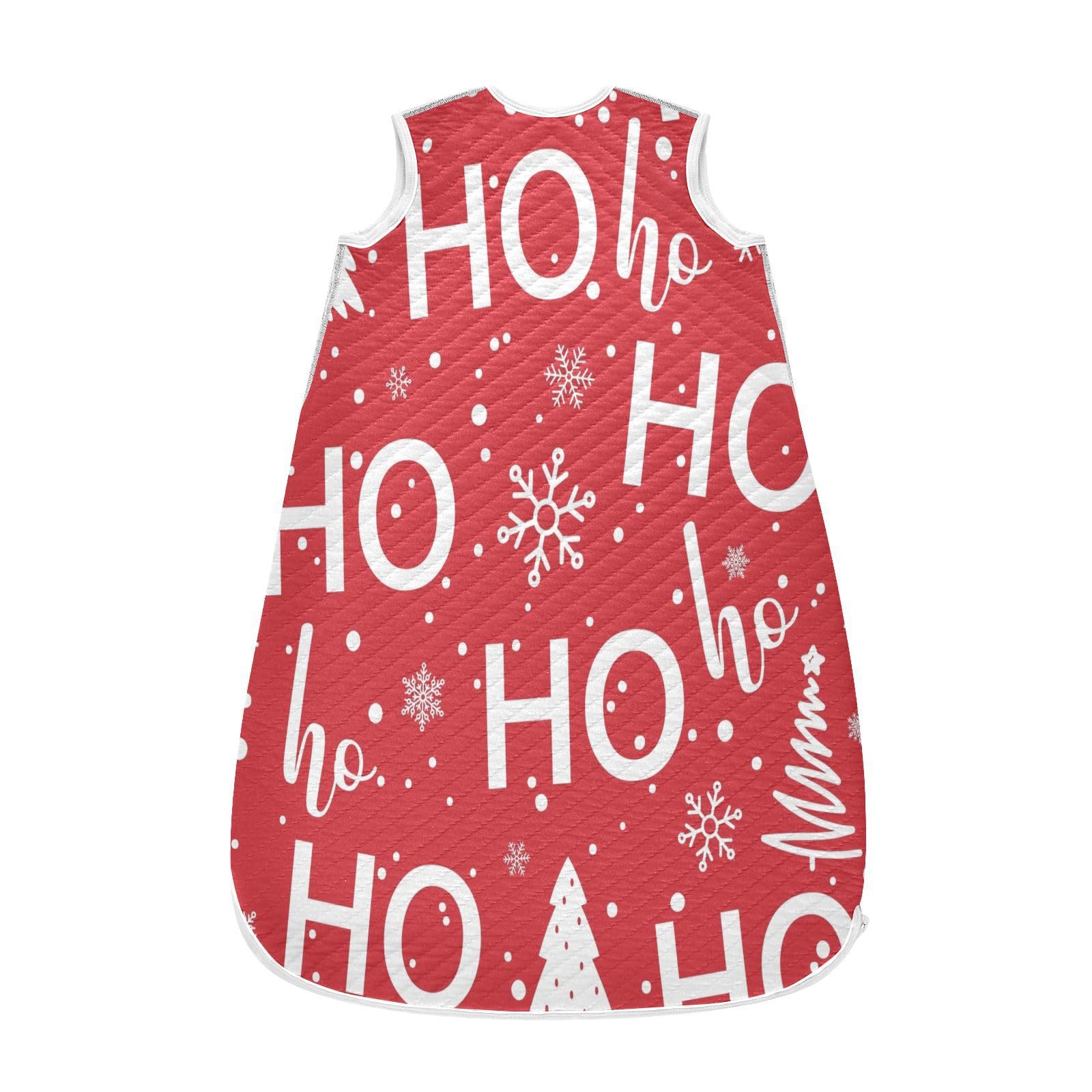 Kigai Merry Christmas Baby Sleep Sack Wearable Blanket Sleeping Bag 2-Way Zipper Soft Swaddle Transition Sack