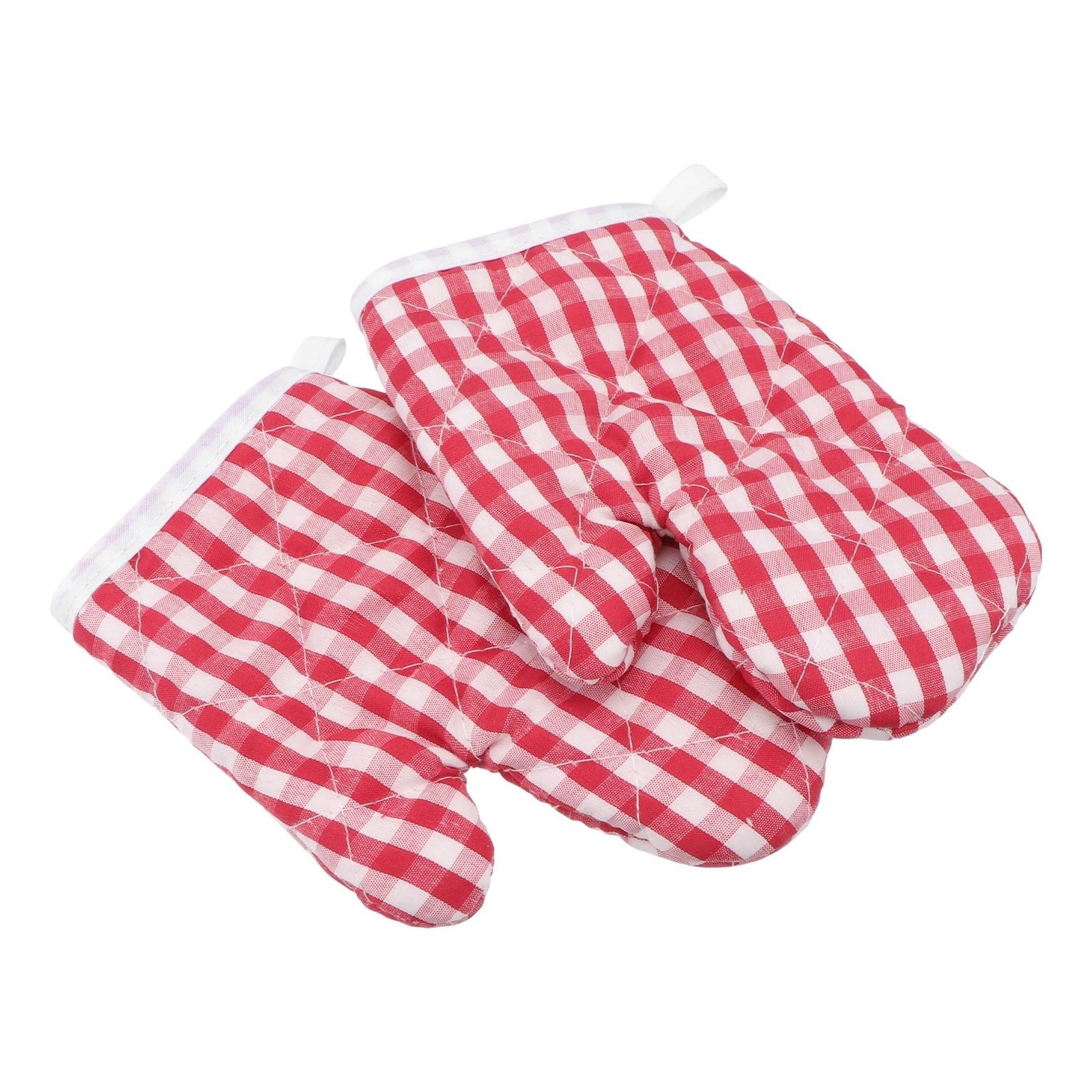 MRKU Guantes para Hornear, Guantes de Cocina Resistentes al Calor, 2 Piezas, poliéster, Alfombrilla térmica Multicolor