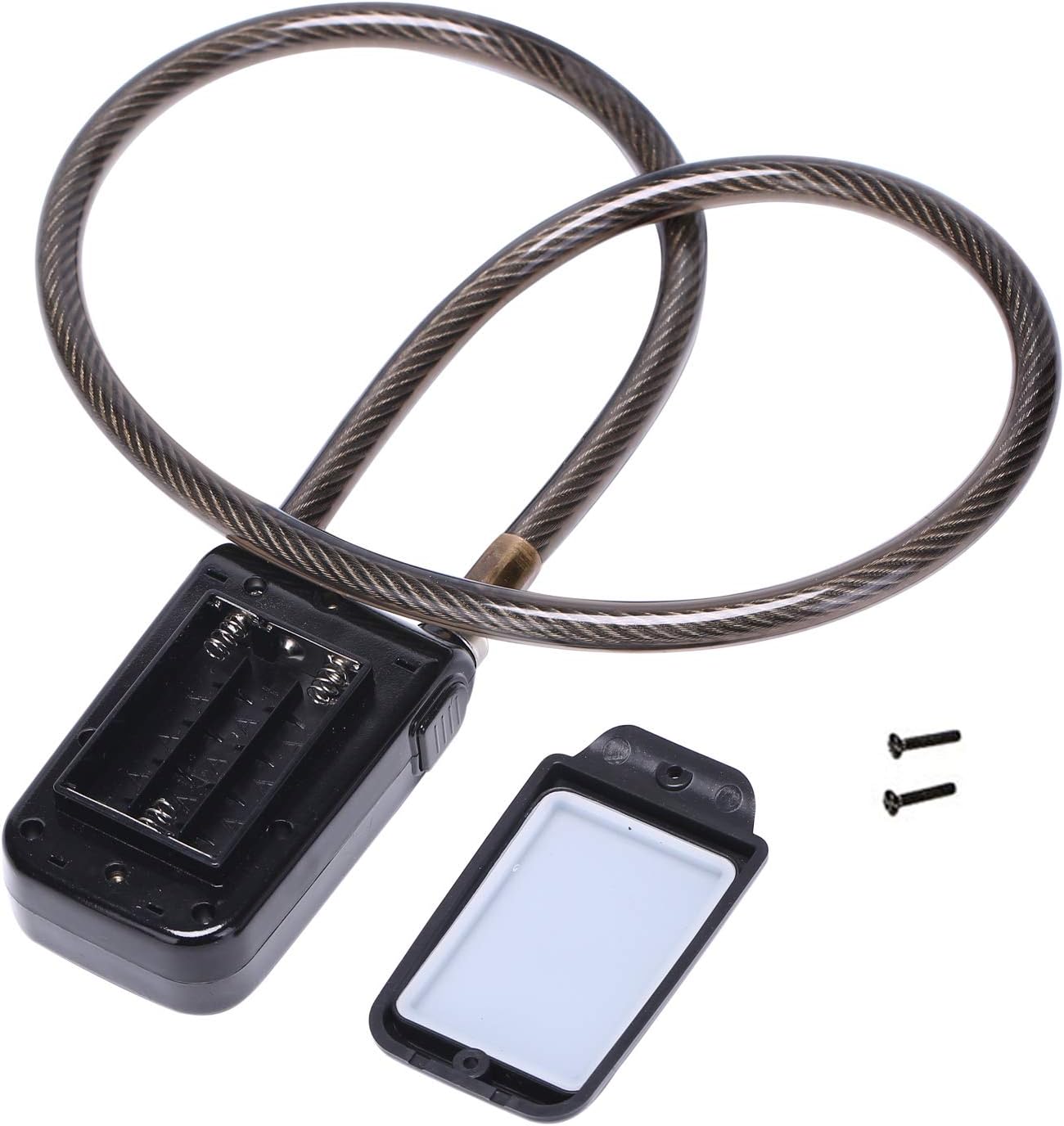 ワイヤレス 盗難防止 バイブレーション アラームロック 115dB 自転車 バイク オートバイ セキュリティロック スチールケーブル