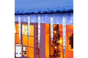 20 Tubes Icicle Christmas Lights for Holiday Tree Decor