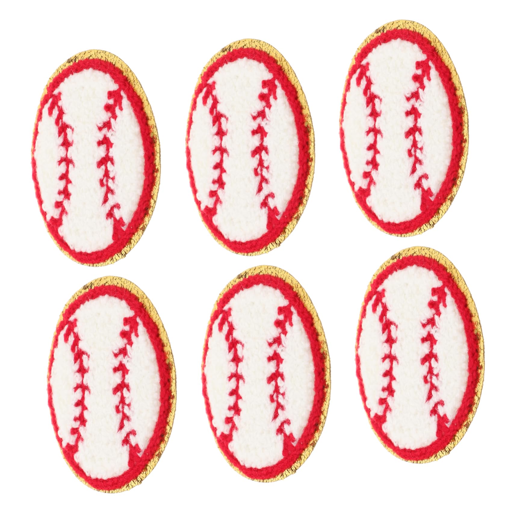 GALPADA 60piezas Parches Decorativos Resistentes Para Ropa y Sombreros Parches De Beisbol Para Reparaciones De Prendas Intercambiables Para Bolsos y Calzado