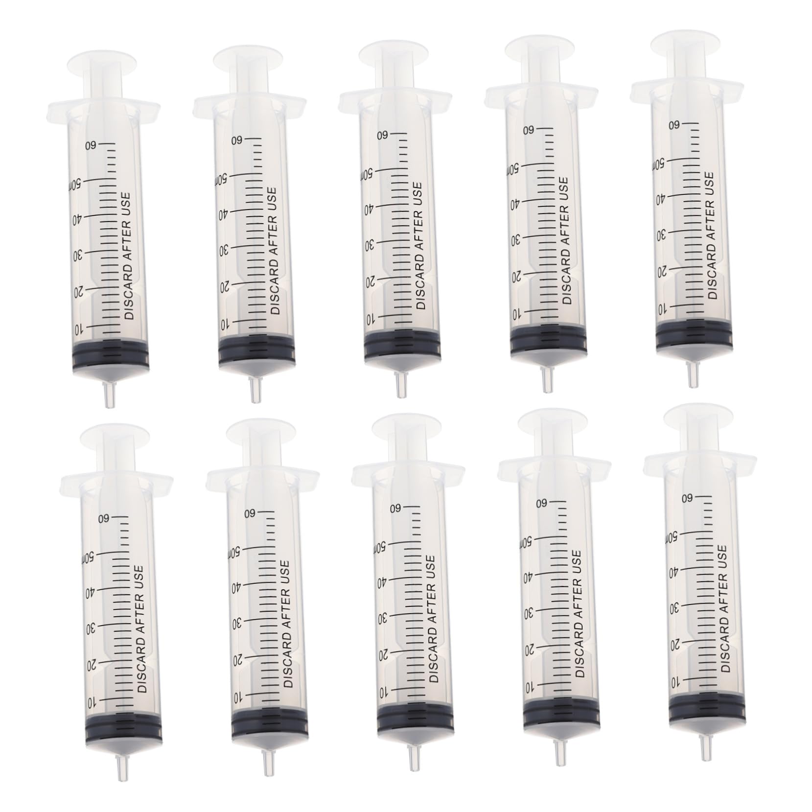 Cabilock 30pezzi Siringa in Plastica per Misurazione di Liquidi senza Ago Scala Graduata Resistente e Sicuro per Utilizzo Pratico
