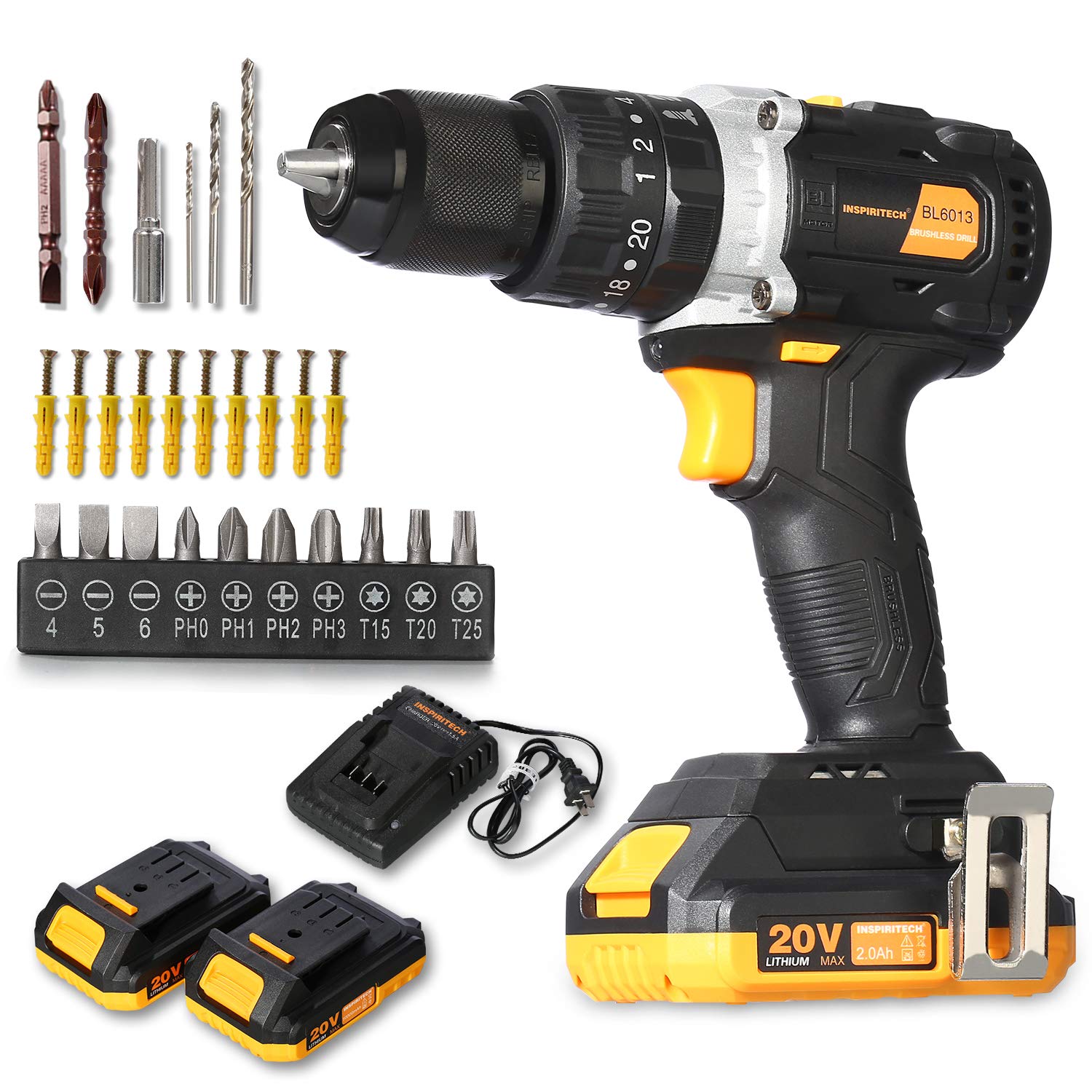 20V Cordless Drill With Brushless Motor And 13mm Keyless Chuck - View #6