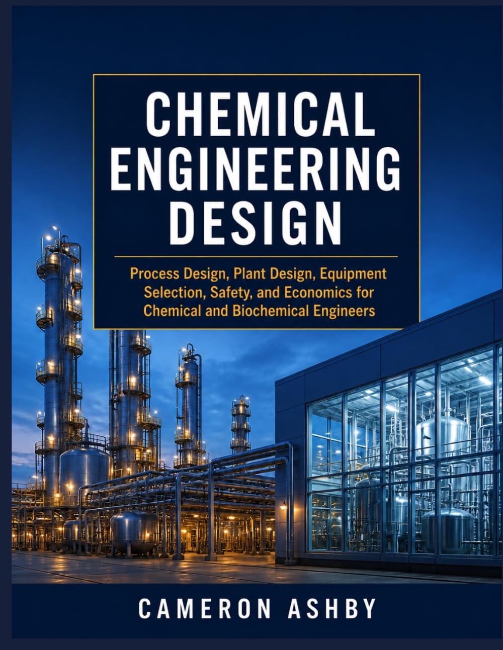 CHEMICAL ENGINEERING DESIGN: Process Design, Plant Design, Equipment Selection, Safety, and Economics for Chemical and Biochemical Engineers