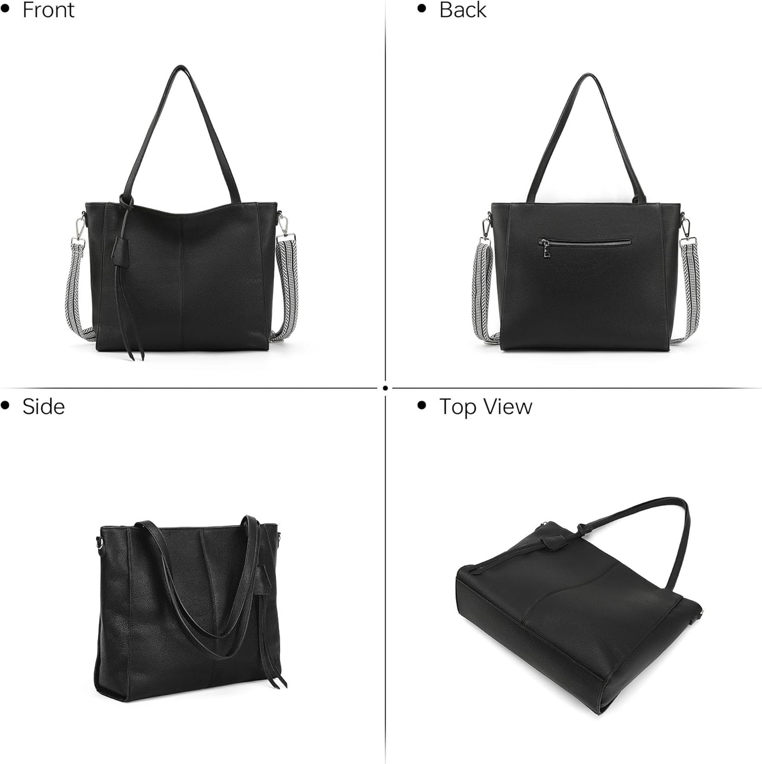 GEMIU Tote Bag for Women,Leather Laptop Bag, Shoulder Bag for Work,Travel - Image 7