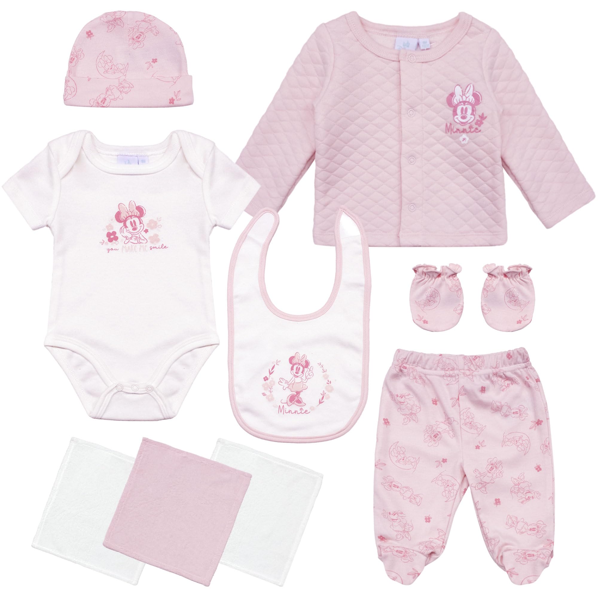 Disney Kombinezon Myszka Minnie Dopasowana Niemowlę Dziewczynka Kardigan Body 6963