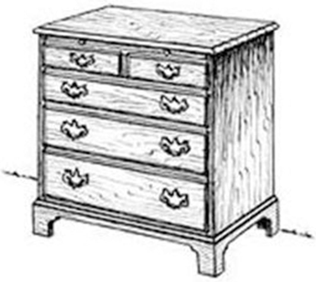 Woodcraft Project Paper Plan To Build Bachelor Chest - Material Not Included