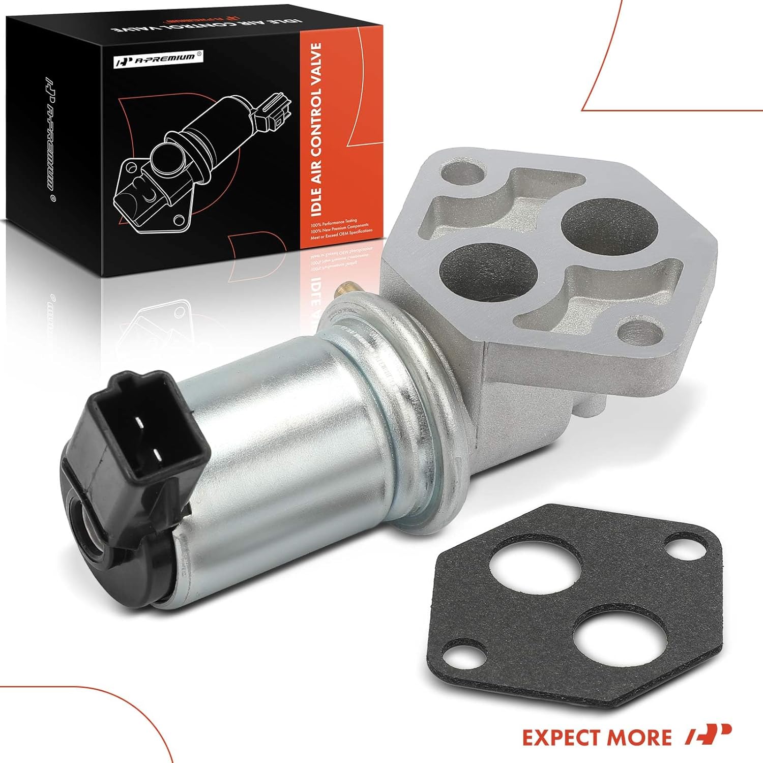 A-Premium Fuel Injection Idle Air Control Valve Compatible with Ford Ranger & Mazda B2300 1994 2.3L, Replace# F47Z9F715AA ZZM020660C