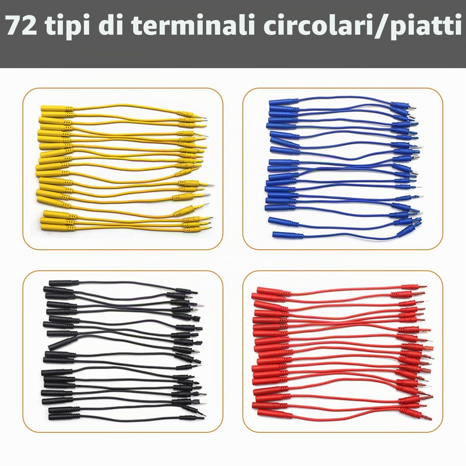 Kit 92 in 1 Puntali per Multimetro Test Lead, Cavi di Misura, Kit di Accessori per Test Elettrici Sostituibili