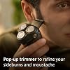 Philips Electric Shaver 3000 Series - Wet & Dry Electric Shaver for Men with SkinProtect Technology in Deep Black, Pop-up Beard Trimmer, Charging Stand, Travel Pouch (Model S3342/13)