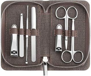 Juego de cortaúñas de acero inoxidable de via...