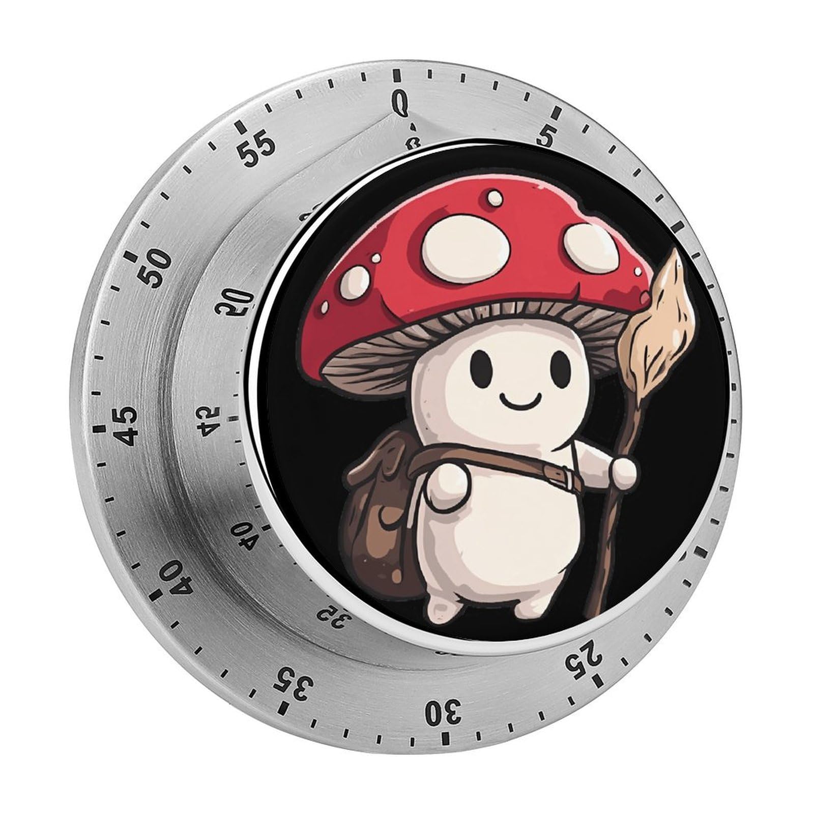 Traveler Travel Mushroom Magnetic Timer for Kitchen Cooking Productivity Stainless Steel Timers with Alarm