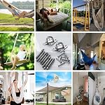 TooTaci Hammock Hanging Kit, 1000lb Hammock Hooks Stainless Steel, Ceiling Hook Heavy Duty, M8 Pad Eye Plates with Screws Bolts for Wall Hammocks Stand Indoor Outdoor Swing Chair