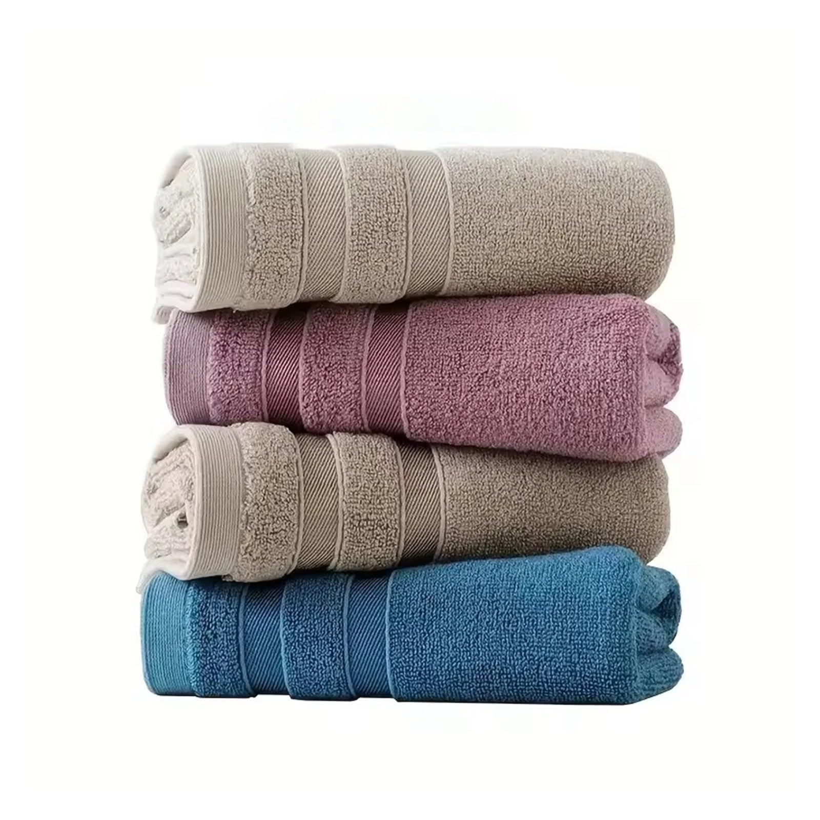 Genérico Toalla de Mano algodón y bambú, Absorbente, súper Suave, Lujo for el hogar, 1 ud(Purple,70x140cm)