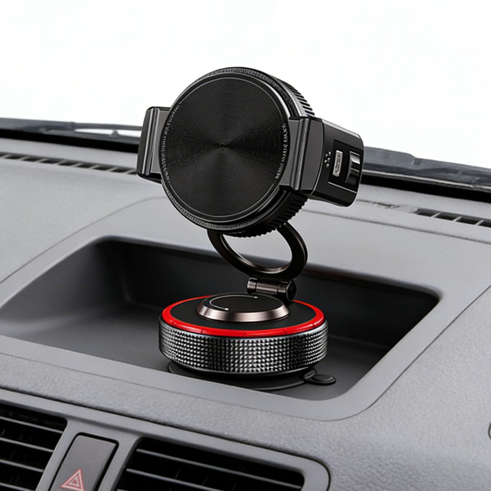 Soporte magnético para teléfono de coche con rotación de 360 grados, base antideslizante para una conducción segura y uso en la oficina