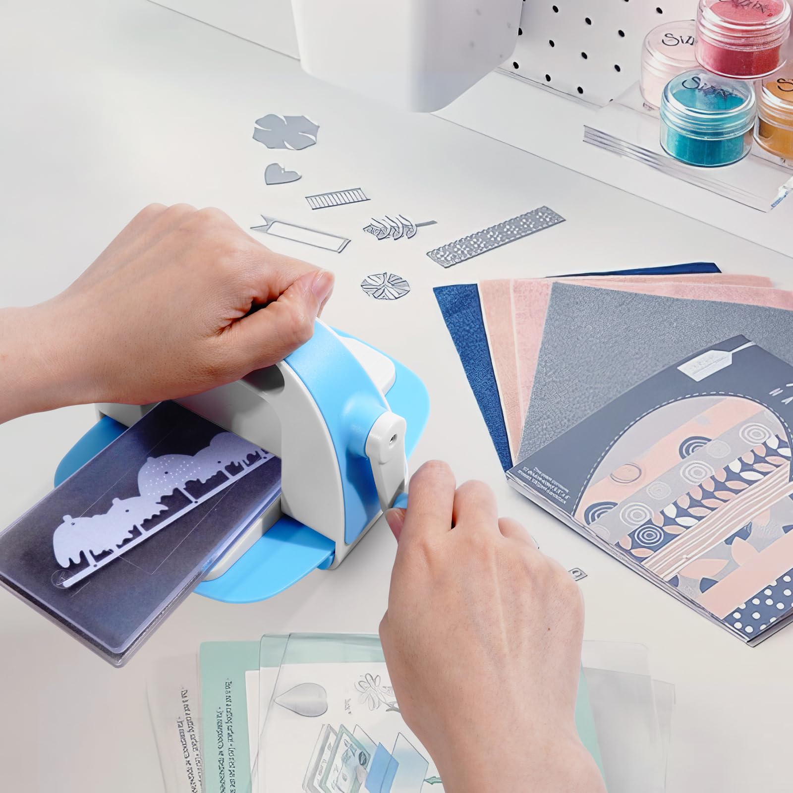 Crealies: Zelf een embossing-folder maken met stansjes