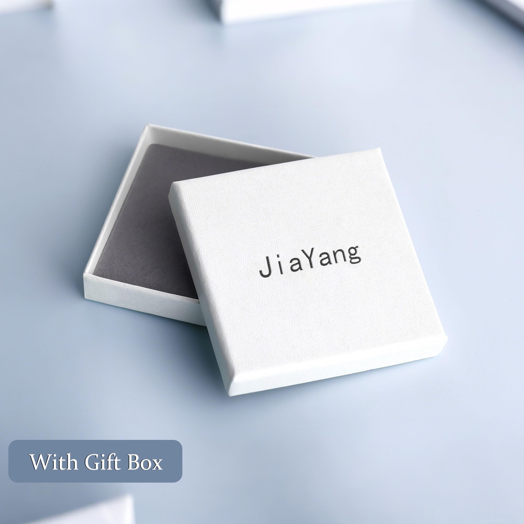 JiaYang Ohrstecker-Verschlüsse, 18 Karat Weißgold plattiert, 925er Sterlingsilber, Schmetterlingsheber für große Ohrringe