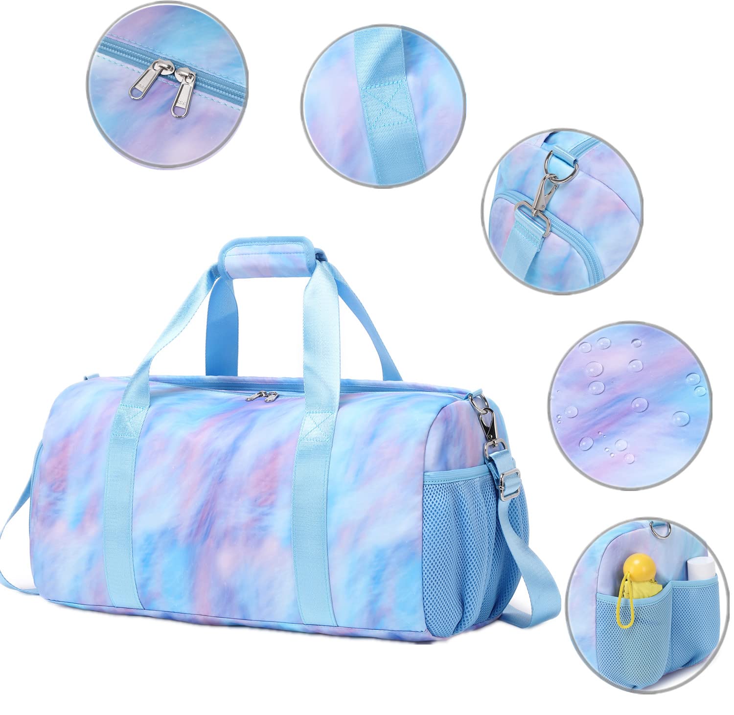 Sports Backpack Kids Travel Bag Girls Small Sports Bag with Shoe Compartment Swimming Bag Classic Sports Bags - Image 3