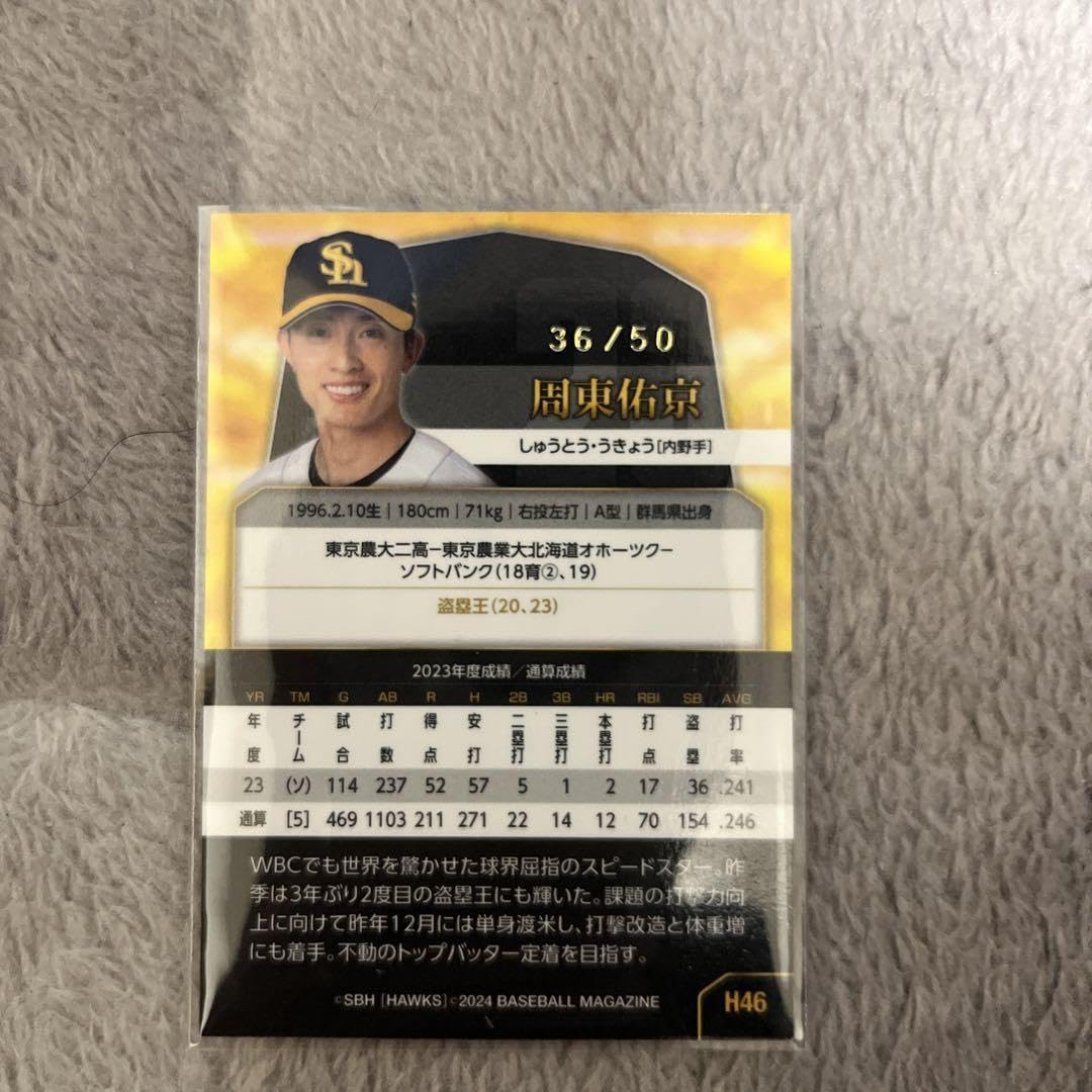 BBM2024福岡ソフトバンクホークス未開封2BOX 【公式通販】