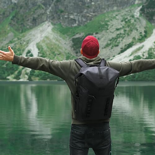 Miniatura 9 de MIER Mochila impermeable Saco con cierre de parte superior enrollable Bolsa seca ligera, Mochilas tipo mochila