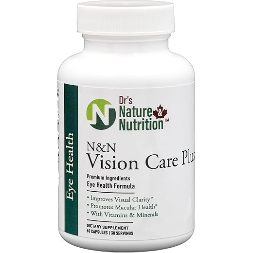 Dr's Nature & Nutrition Eye Supplement for Vision Support & Macular Health with Lutein & Zeaxanthin 60 Vegetarian Capsules
