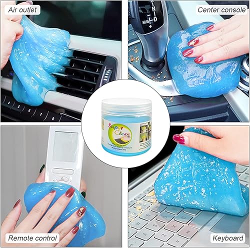 Vista 60 de Moly Magnolia Gel de limpieza para automóvil, masilla universal para detallar, herramientas de detalle de gel limpiador de interior del automóvil