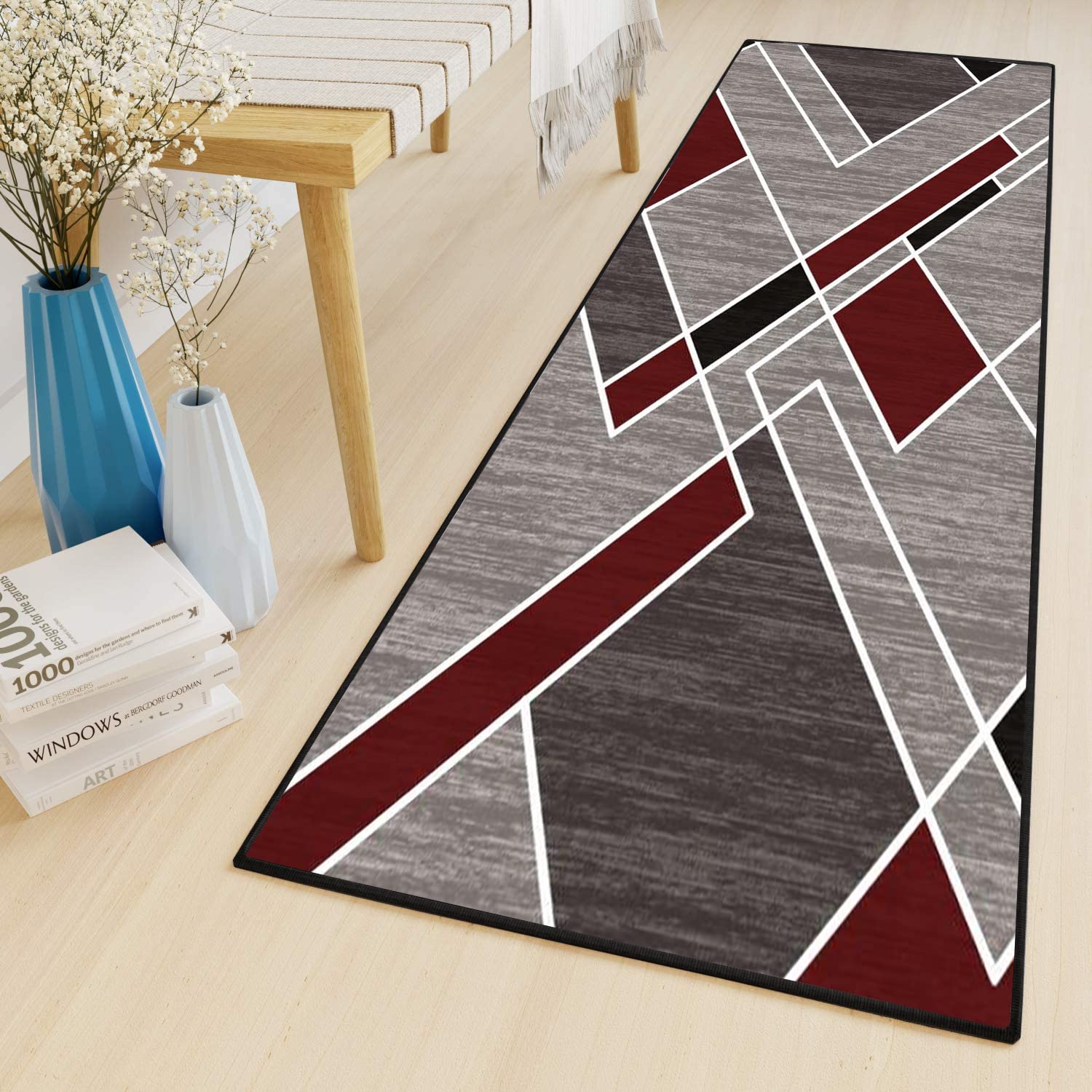 Générique Tapis de lit en Laine, Doux et Moelleux à Poils Longs, Facile d'entretien, pour Chambre à Coucher, canapé, décoration d'intérieur – 50 x 460 cm