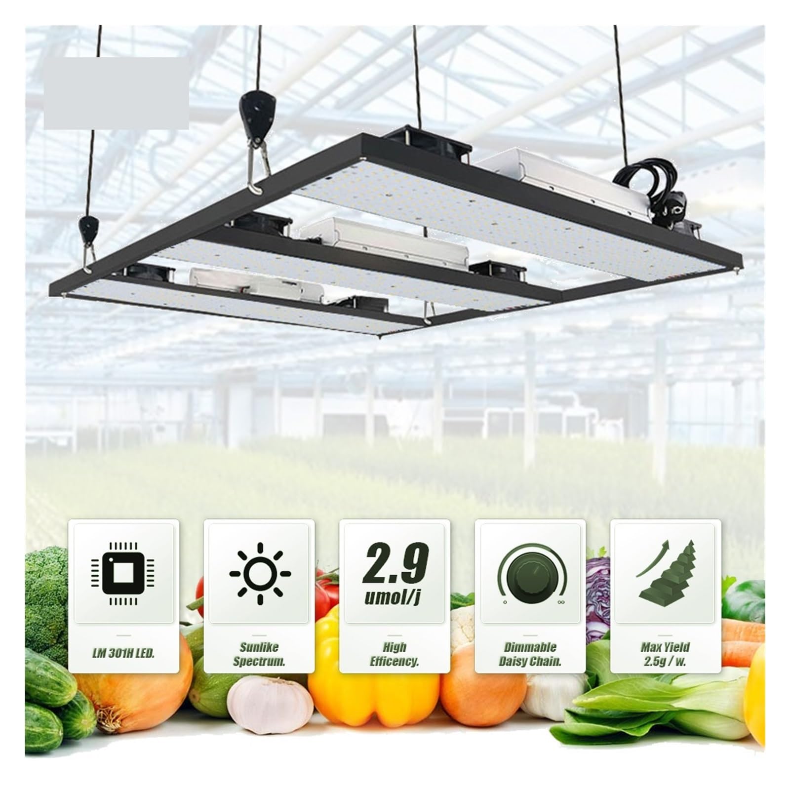 Lámpara de Cultivo, Placa de luz LED de Cultivo LM301H V3 con Controlador, Caja de Cultivo UV IR de 240W 3000K/3500K 660NM for Plantas Vegetales y floración(35K395450660730FS)