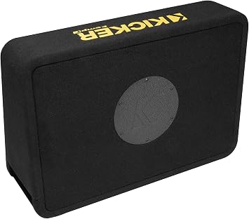 KICKER 50TCWC102 CompC 10-inch Subwoofer in Thin Profile Enclosure, 2-Ohm