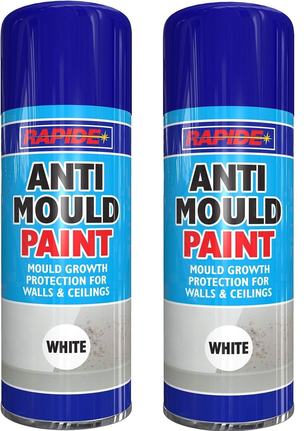 Sponsored Ad – SDMAX 400ml Anti Mould Spray Paint, Condensation Paint, Reduces Wet Walls Ceilings, Tough Matt White Used for Protections of Wall, No Cfcs (Pack of 2)