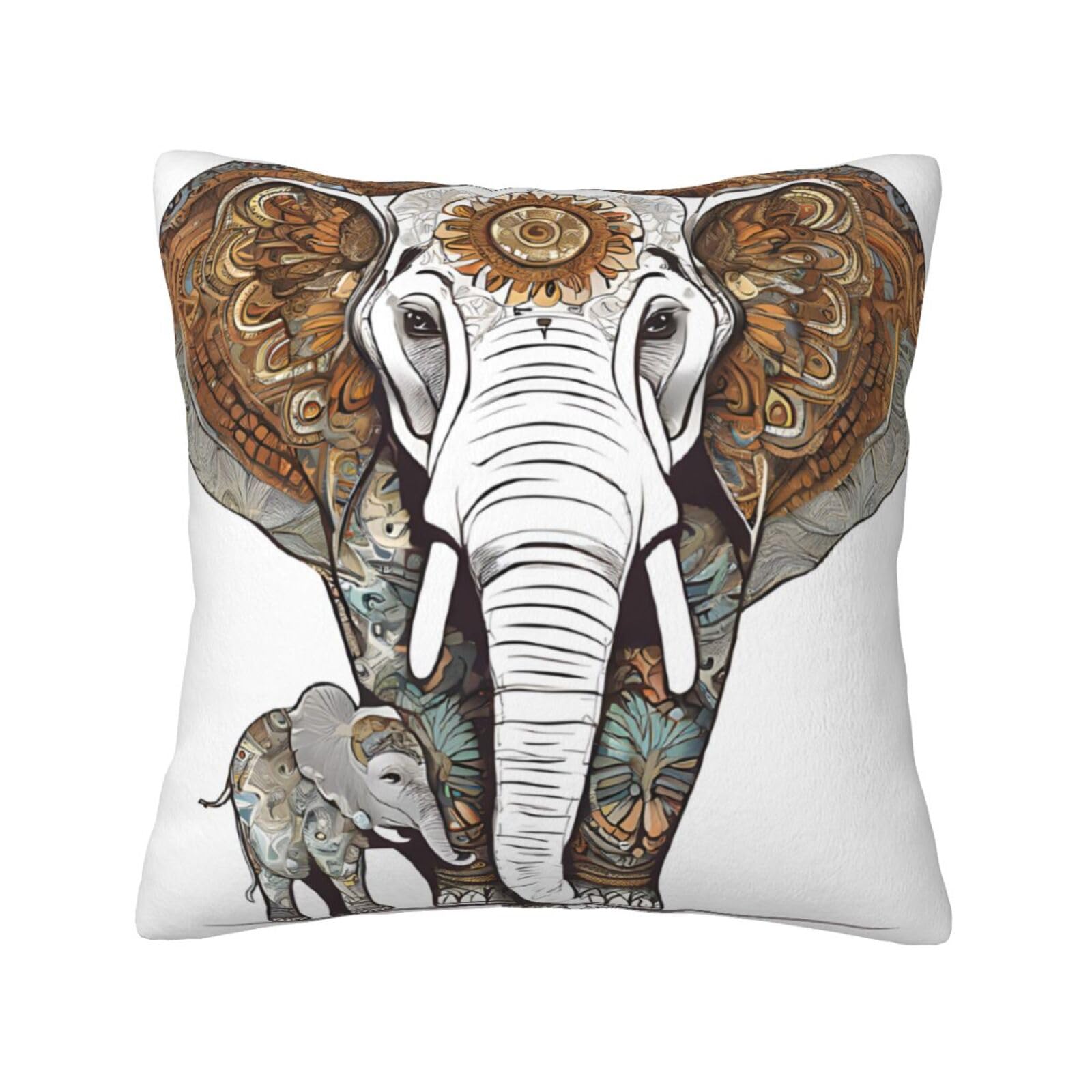 Housse de coussin velours 66x66 grand format pour réchauffer un lit en automne
