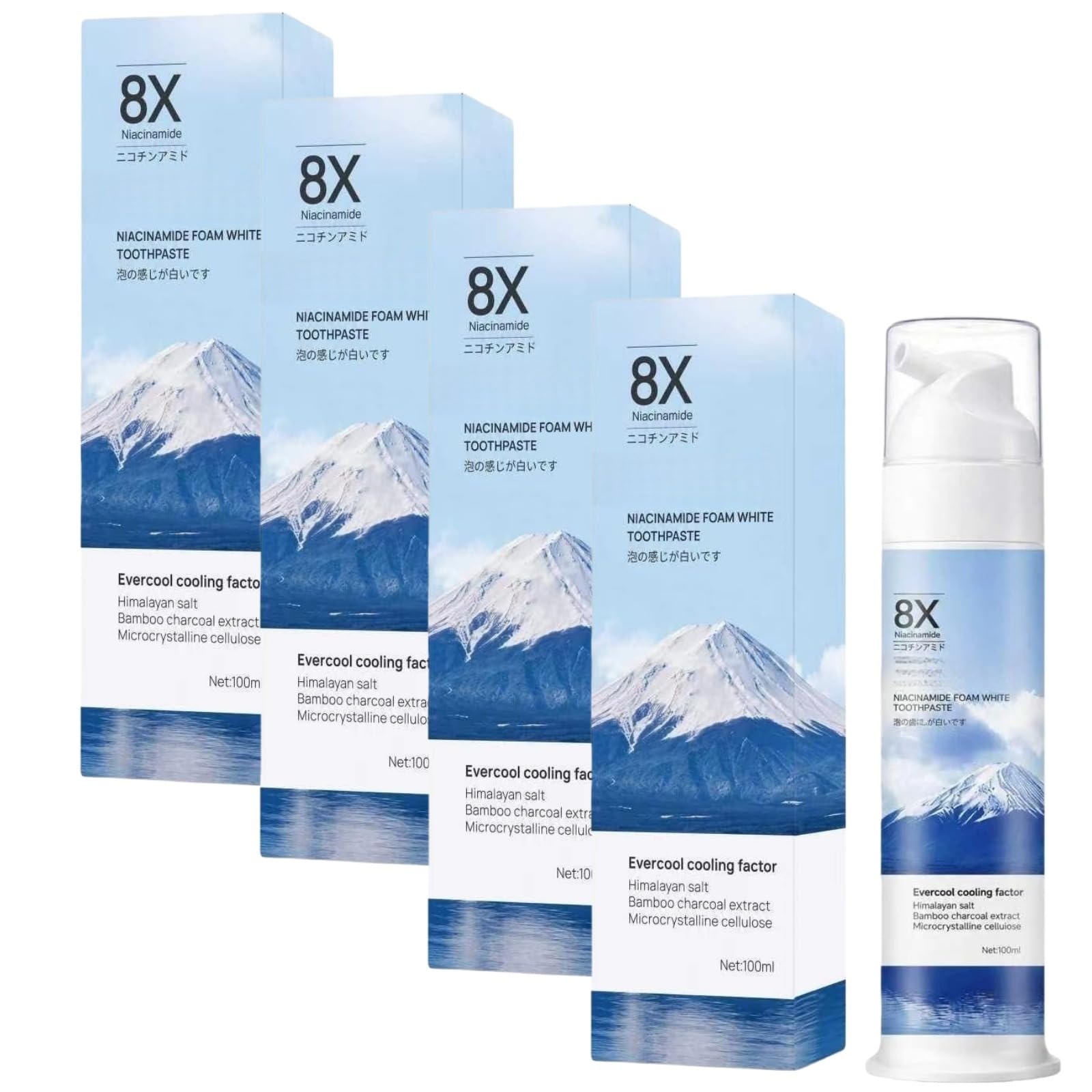 Dentifrice blanchissant à la niacinamide, dentifrice au xylitol, 100 ml