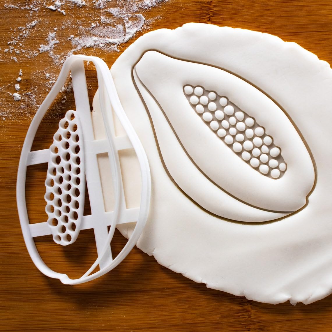 Papaya Cookie Cookie Cutter for Tropical Fruit and Summer-Themed Baking, Perfect for Hawaiian Parties, Culinary Events, Exotic Fruit Celebrations, Temperate Season, Unique Treat (ONLY Papaya)
