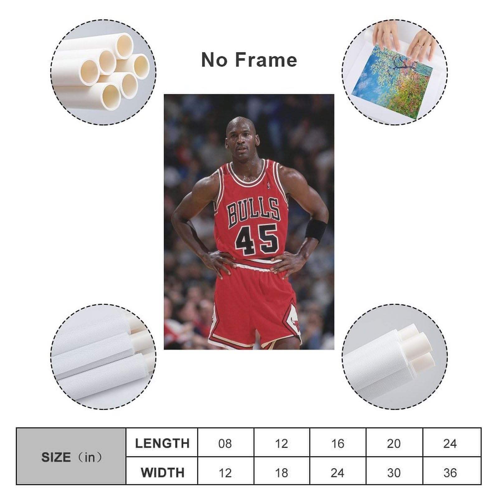 Amazon.co.jp: NBA Michael Jeffrey Jordan (134) Basketball Poster