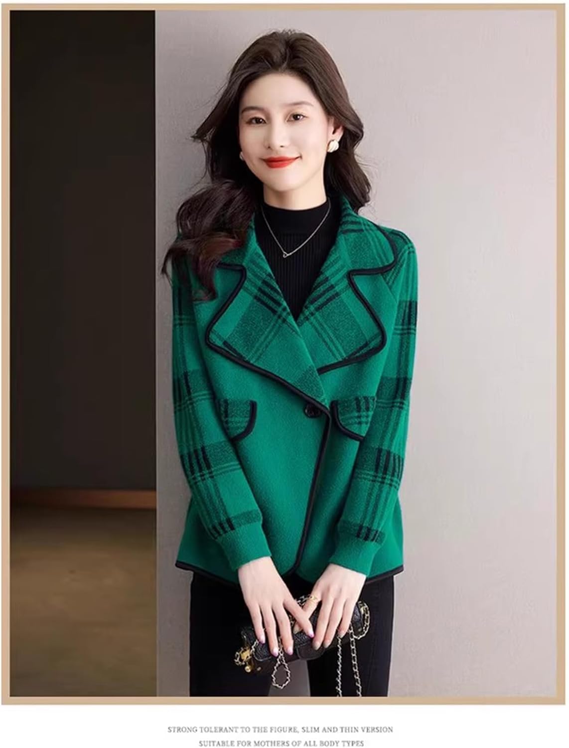 ツイードジャケット ウール混チェック柄テーラードジャケット テーラード|ツイードジャケット専門通販 ツイードラボ [二力] ツイードジャケット レディース ラシャコート チェック柄 大人 ファッション テーラードコート ショート丈 チェスターコー