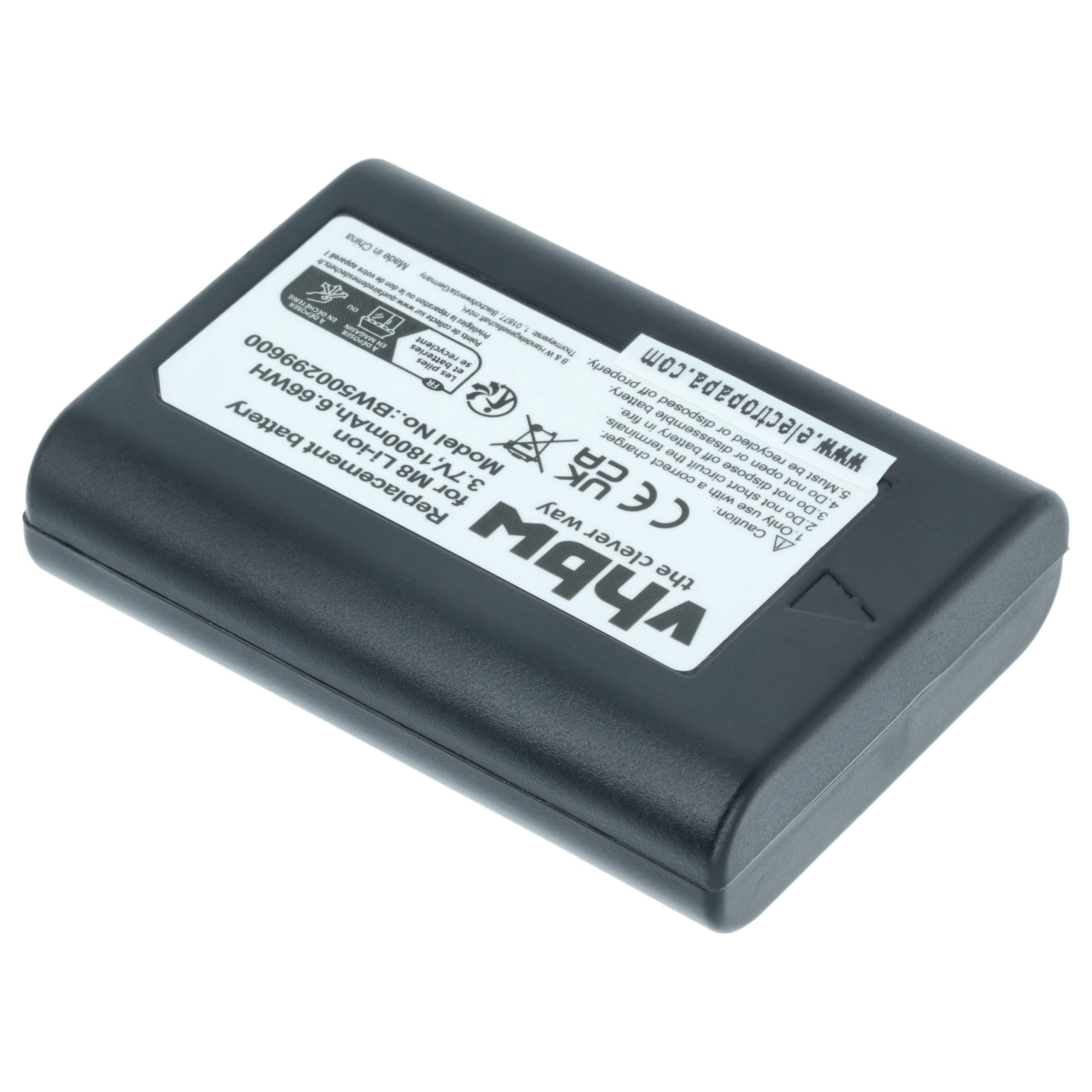vhbw 3 x akumulator zastępczy do Leica BLI-312, 14464, BP-SCL1 do kamery (1800 mAh, 3,7 V, litowo-jonowy)