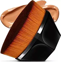 Pincel Mágico Hexagonal Oval Base Make Blogueira Tiktok Novo (Preto)