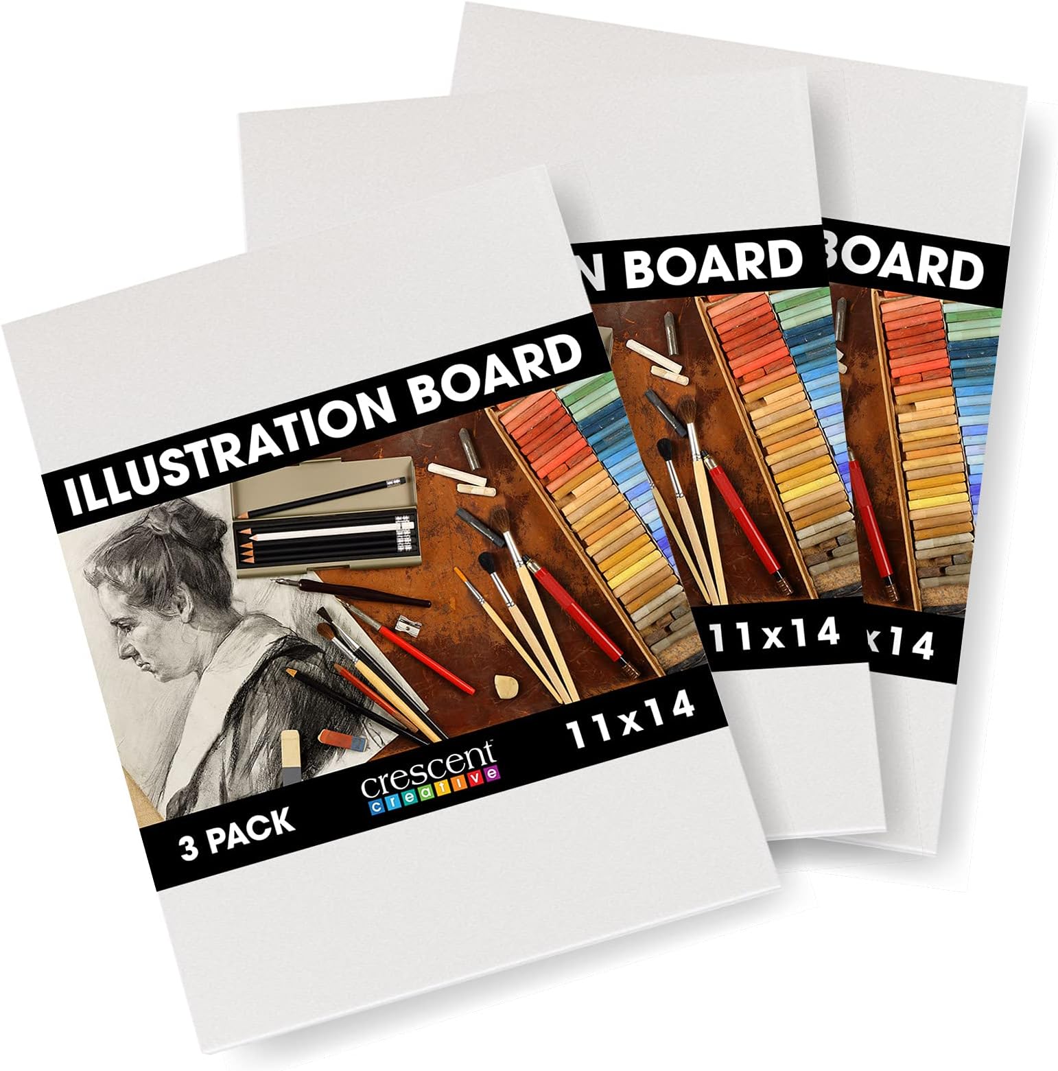 Crescent Creative Products Crescent Art & Illustration Board, 11" x 14", White