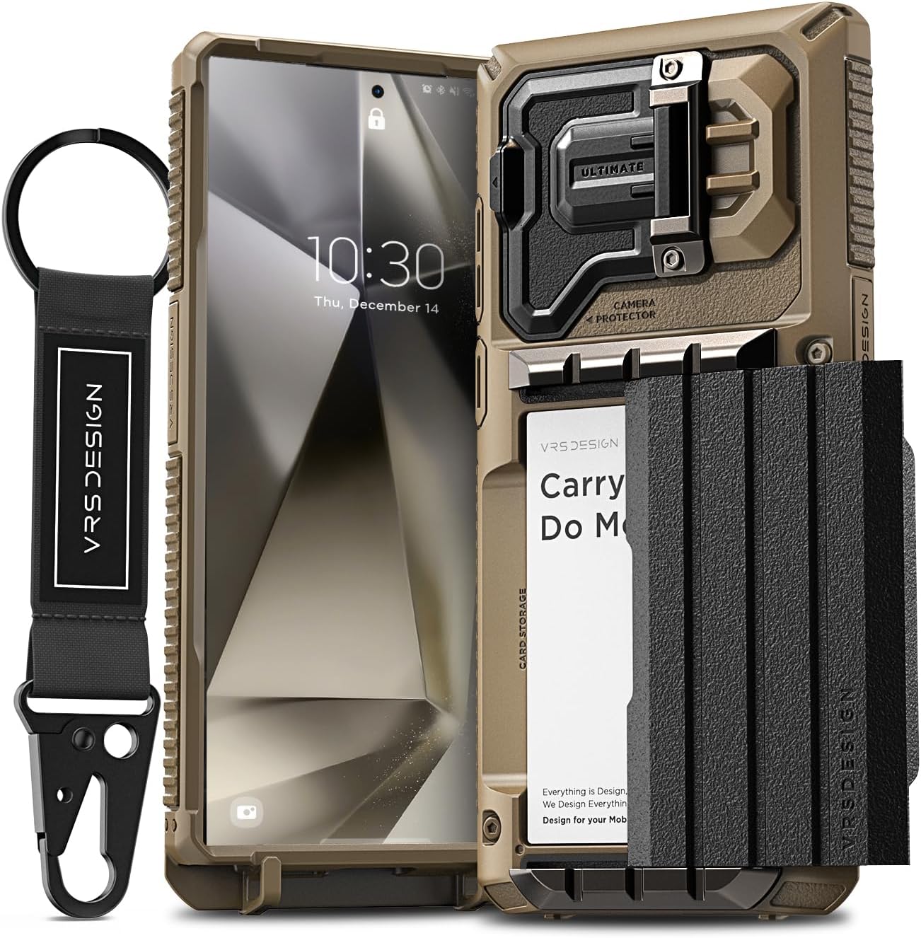 [VRS] Galaxy S24 Ultra Compatible Case, Shockproof, Card Storage, Camera Protection, Strap Included, Tough Smartphone Case [Samsung Galaxy S24 Ultra Compatible Phone Case] Damda Glide Ultimate