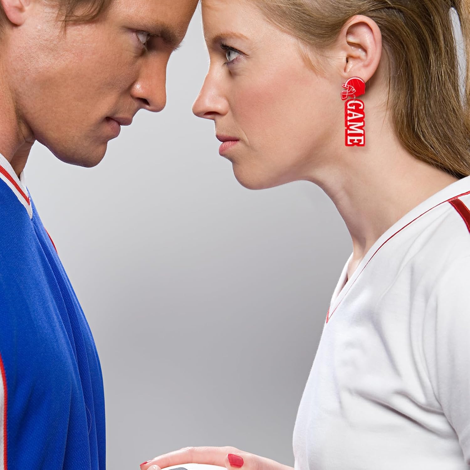 Football Earrings for Women Football Mom Game Day Earrings Sport Drop Dangle Earring Football Helmet Earring Gift Football Jewelry for Women - Image 3