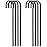 FEED GARDEN 16 Inch 8 Pack Rebar Stakes Heavy Duty J Hook, Galvanized Steel Ground Stakes Tent Stakes Ground Anchors, Chain Link Fence Stakes, Trampoline Stakes, Black