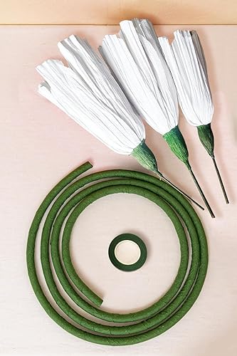 Miniatura 8 de Decoración de flores de papel 3D de 16 pulgadas para pared, flores gigantes de papel, flores de papel grandes hechas a mano (naranja rojonaranja